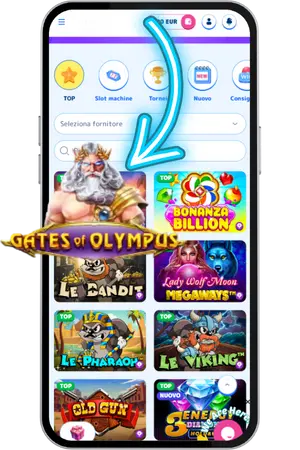 Selezionare Gates of Olympus